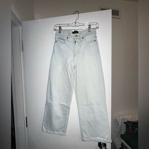 Light wash banana republic wide leg crop jeans